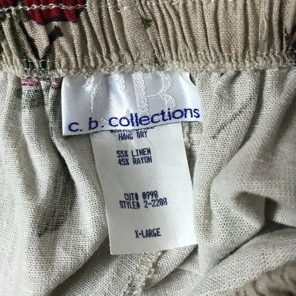 C.B. Collections Vintage Shorts ~ Sz XL ~ Beige - Picture 3 of 3